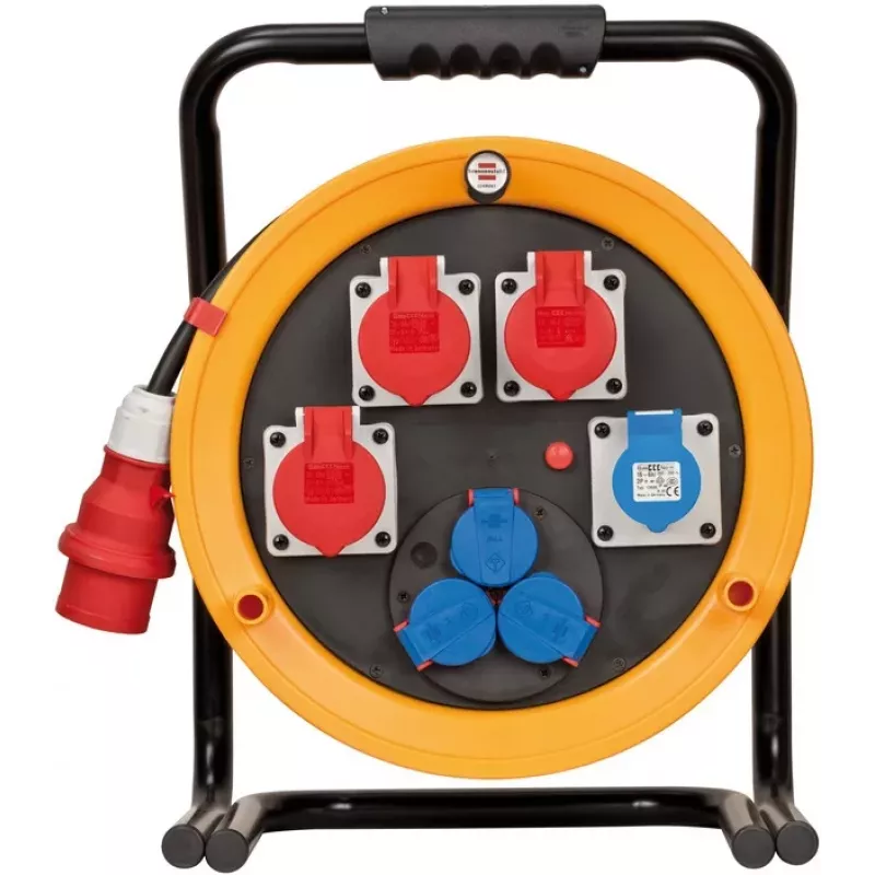 Brennenstuhl 1319110010 Cable Drum 40m H07RN-F 3G2.5 IP44 4x Schuko Black/Orange