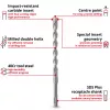 EINHELL-KWB SDS-plus Gręžtuvų Rinkinys, Ø 6-14 mm (7 dalių, 210 mm)