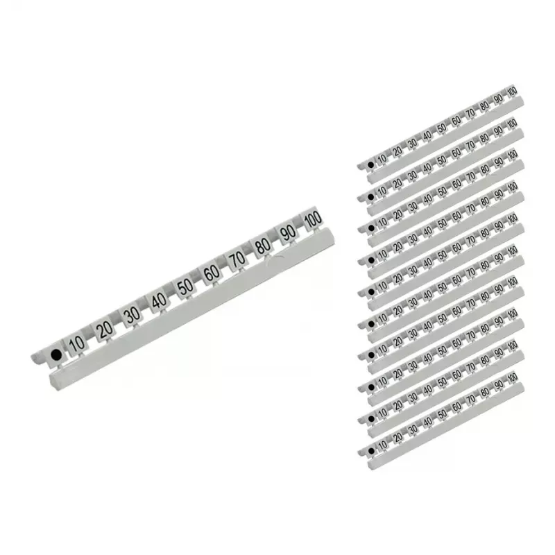 GoodConnections Skaičių žymekliai LC šviesolaidžio kabeliams, žymėjimas nuo 10 iki 254,00 cm (100) dešimtimis, 10 vienetų rinkinys, Good Connections® (GC-N0071)
