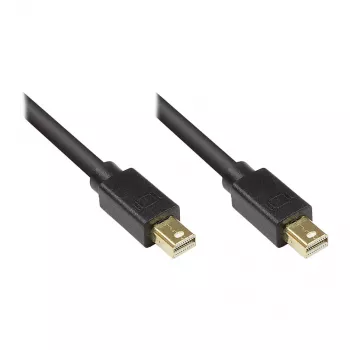 GoodConnections Mini DisplayPort 1.1 laidas, Kištukas-Kištukas, Auksuoti kontaktai, Juodas, 3m