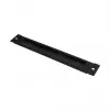 GoodConnections Šepečių juosta 380 mm x 57 mm, tinka Good Connections 19 inch sieniniam korpusui FLAT-Pack (GC-RFxxxS), giliai juoda (RAL 9005)