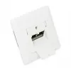 GoodConnections Cat.6A Network Wall Outlet 2xRJ45 Shielded Flush-Mount Vertical Cable Entry Signal White RAL9003