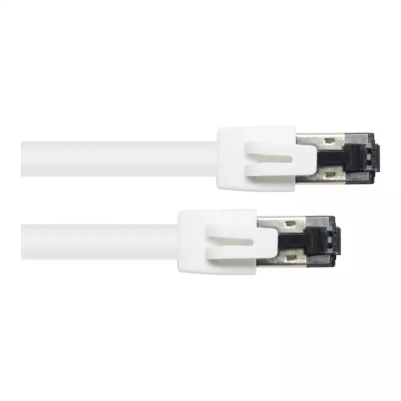 GoodConnections RNS® Cat.8.1 S/FTP Patch Cable, PiMF, LSZH, 2000MHz, 40Gbit/s, White, 0,5m