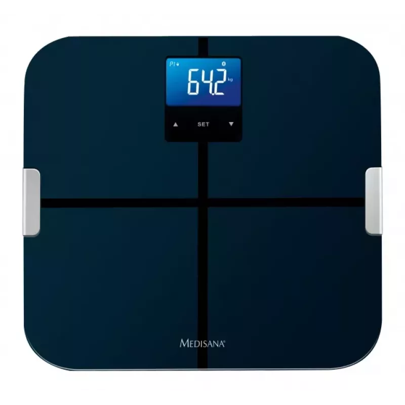 MEDISANA BS 440 Connect svarstyklės – išmanus kūno sudėties analizatorius su Bluetooth