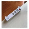 Equip Power Strip CEE 7/7 90° to 3x Schuko / 2x USB-C + USB-A, White, 1,5m