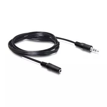 DELOCK Audio ilginimo laidas 3,5mm Jack lizdas-kištukas 3m juodas