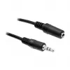 DELOCK Audio ilginimo laidas 3,5mm Jack lizdas-kištukas 3m juodas