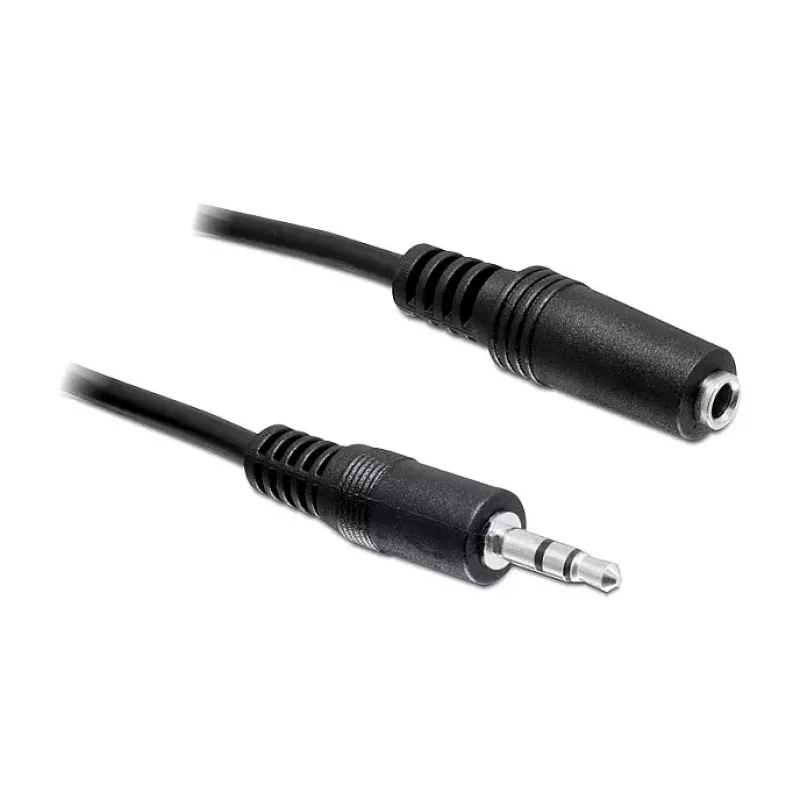DELOCK Audio ilginimo laidas 3,5mm Jack lizdas-kištukas 3m juodas