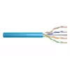 DIGITUS Cat.6A U/UTP B2ca AWG 23/1 LSOH 100m mėlynas instaliacinis kabelis