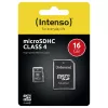 Intenso 16GB MicroSDHC Class 4 atminties kortelė su SD adapteriu