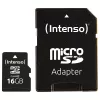 Intenso 16GB MicroSDHC Class 4 atminties kortelė su SD adapteriu