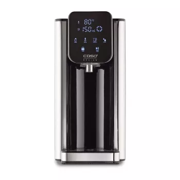 CASO HW 666 Inox Turbo karšto vandens dozatorius 2.7L 2600W nerūdijantis plienas/juoda