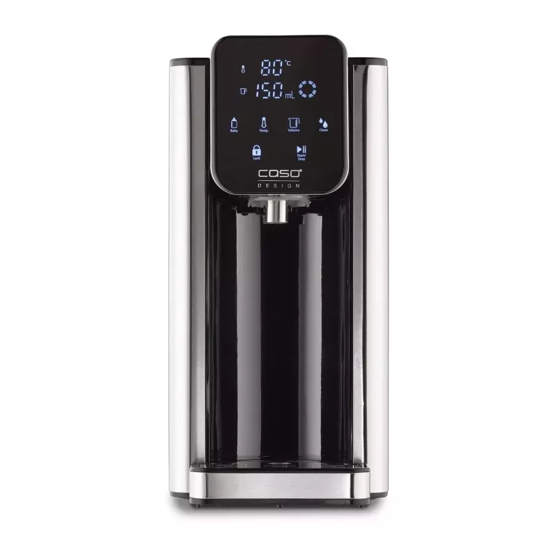 CASO HW 666 Inox Turbo karšto vandens dozatorius 2.7L 2600W nerūdijantis plienas/juoda
