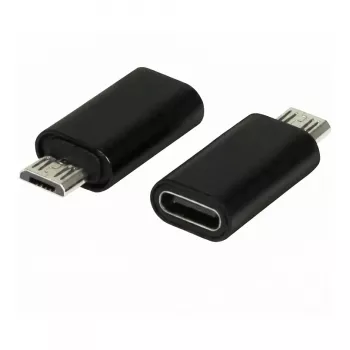 Synergy21 ALLTRAVEL USB-C Male to Micro-USB Female Adapter Cable - Black