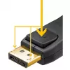 Goobay Essential DisplayPort 2.1 laidas 8K 144Hz 1 m