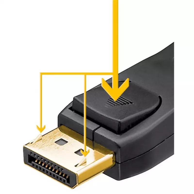 Goobay Essential DisplayPort 2.1 laidas 8K 144Hz 1 m