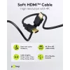 Goobay 80102 HDMI High-Speed Cable with Ethernet, Soft, 1,5 m, Black