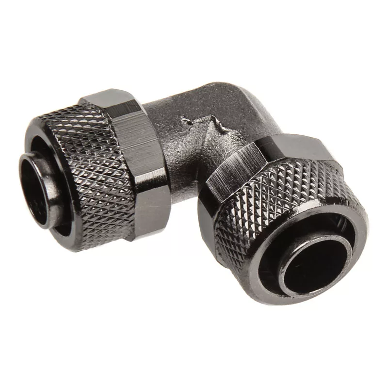 Adapter 90° 13/10mm į 13/10mm – nikelio juodos spalvos