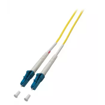 EFB-Elektronik ECOFIBER Simplex LC-LC Single-Mode Fiber Optic Patch Cable, G.657.A2, 0.5m, 2.0mm, Yellow, 9/125µm