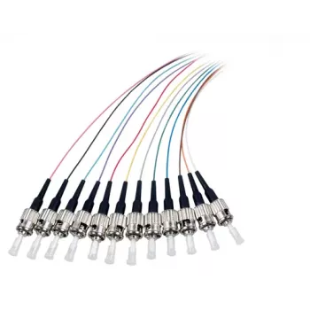 EFB Elektronik Fibre Pigtail ST-II 9/125 OS2 12-Colour Set 2m