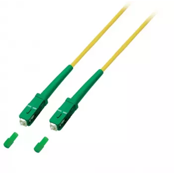 EFB Elektronik tinklo kabelis SC/APC vienmodis (M) 2m Duplex OS2 LSZH Geltonas