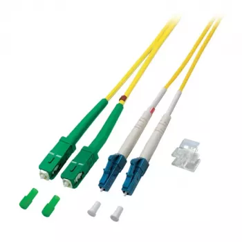 EFB Elektronik ECOFIBER Skaidulinis šuolis SC/APC Vienmodis (OS2) 1m Geltonas