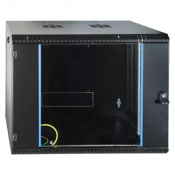 EFB 19 inch sieninis spintos korpusas 9U, fiksuotas, vienos sekcijos, RAL 9005, gylis 600 mm