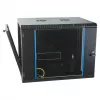 EFB 19 inch sieninis spintos korpusas 9U, fiksuotas, vienos sekcijos, RAL 9005, gylis 600 mm