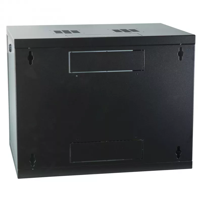 EFB 19 inch sieninis spintos korpusas 9U, fiksuotas, vienos sekcijos, RAL 9005, gylis 600 mm