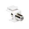 LogiLink Keystone In-Line Coupler F Socket to F Socket 75 Ohm Baltas