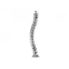 LogiLink KAB0064 lankstus vertikalus kabelių organizatorius, metalinis, 72 cm, sidabrinis