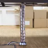LogiLink KAB0064 lankstus vertikalus kabelių organizatorius, metalinis, 72 cm, sidabrinis