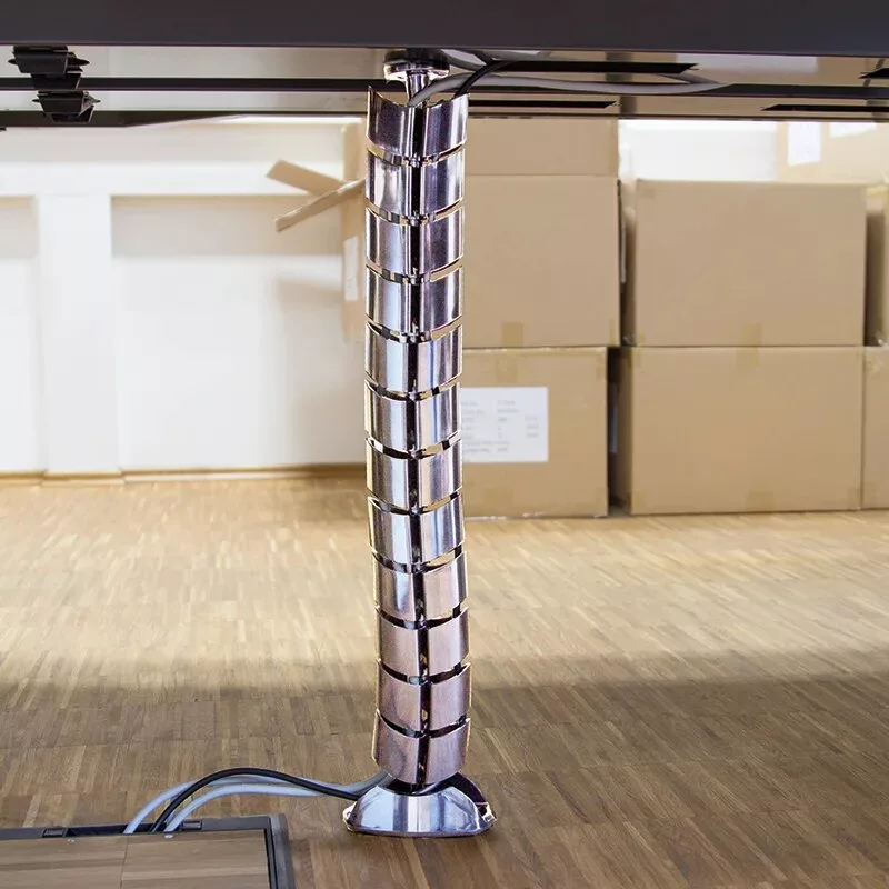 LogiLink KAB0064 lankstus vertikalus kabelių organizatorius, metalinis, 72 cm, sidabrinis