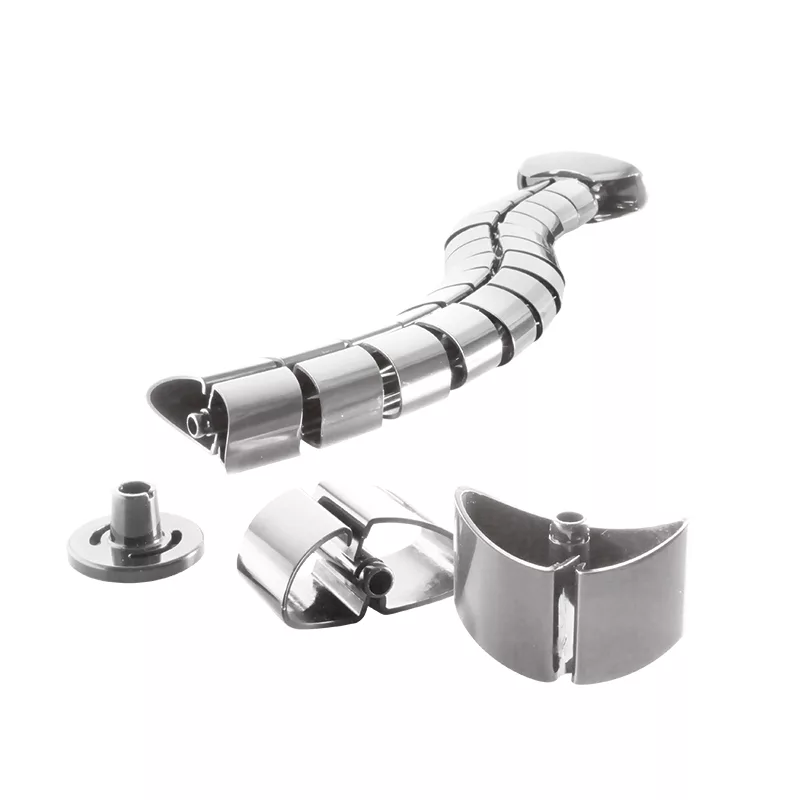 LogiLink KAB0064 lankstus vertikalus kabelių organizatorius, metalinis, 72 cm, sidabrinis