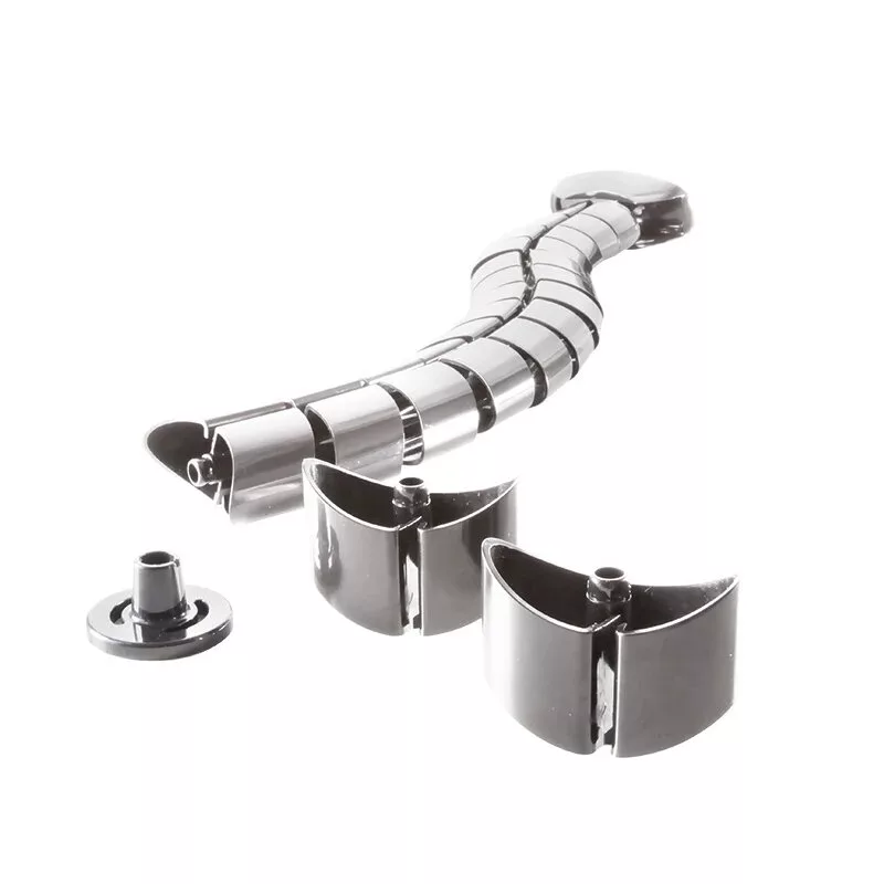 LogiLink KAB0064 lankstus vertikalus kabelių organizatorius, metalinis, 72 cm, sidabrinis