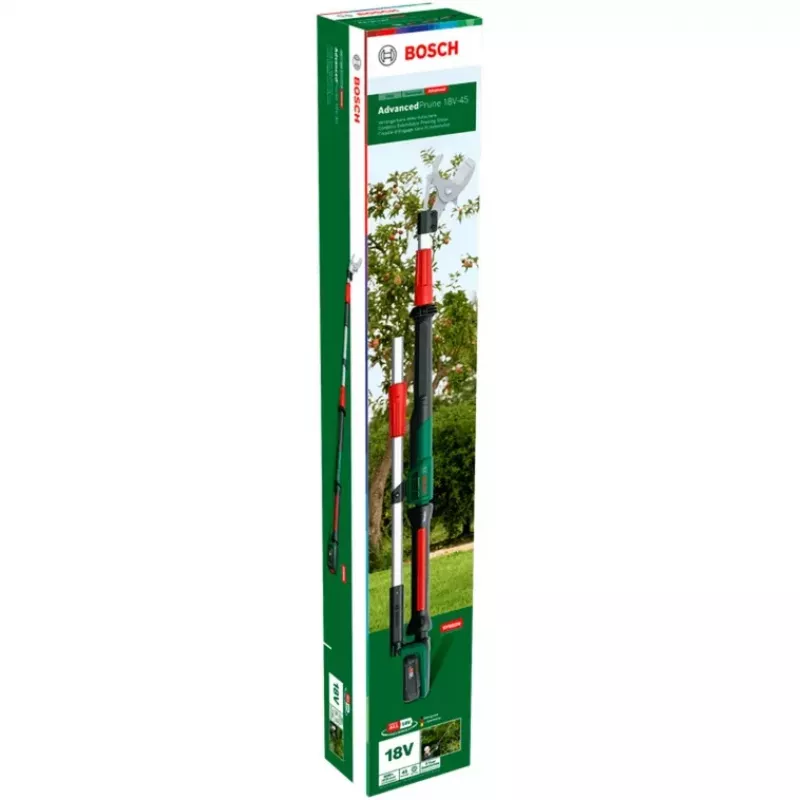 Bosch AdvancedPrune 18V-45 belaidės genėjimo žirklės iki 45 mm su baterija ir įkrovikliu Žalia/Juoda (06008C5000)