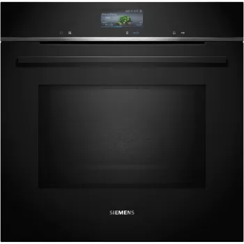SIEMENS HM736GAB1 iQ700 įmontuojama orkaitė su mikrobangų krosnele, juoda, 60 cm, Home Connect
