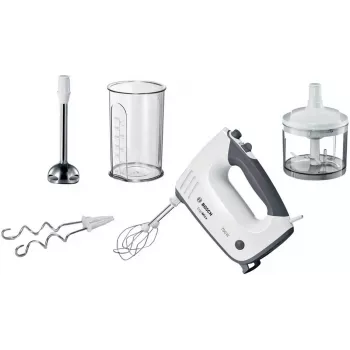 Bosch MFQ37480 ErgoMixx rankinis plaktuvas, 750 W, baltas/pilkas