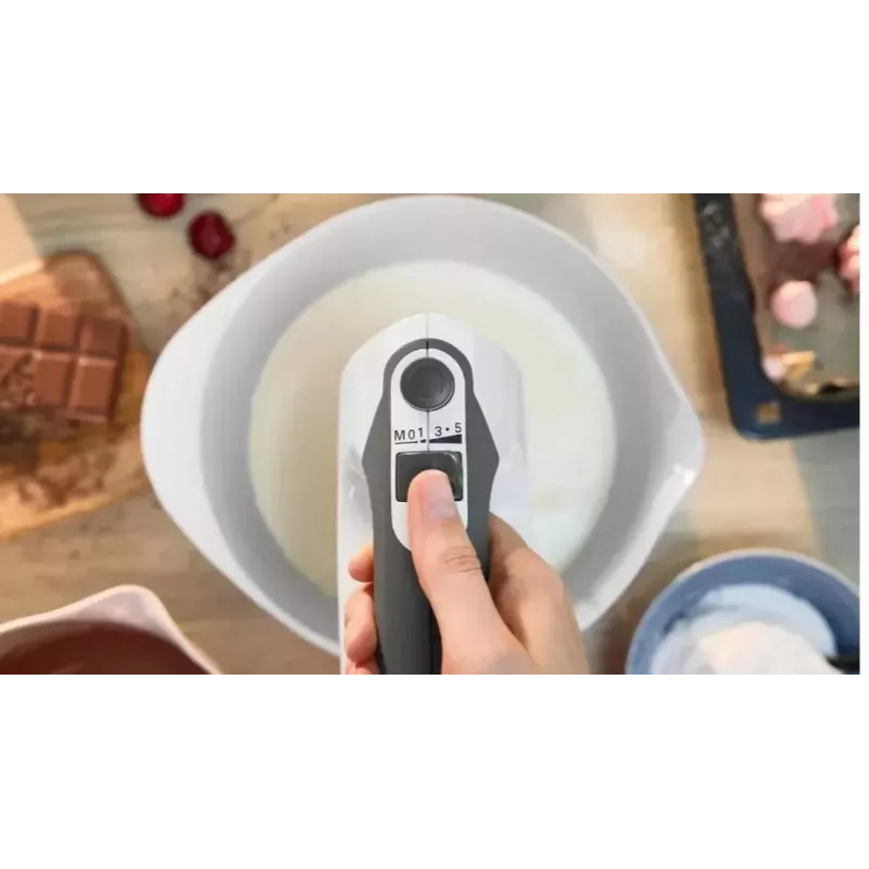 Bosch MFQ37480 ErgoMixx rankinis plaktuvas, 750 W, baltas/pilkas