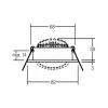 BRUMBERG LAKIL Recessed LED Spotlight 6W 3000K White Swivel