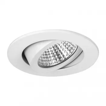 Brumberg 12353073 DAMITA Apvalus LED lubinis prožektorius 6W 3000K Baltas IP65 Sukiojamas