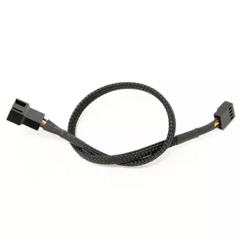 Watercool 4-Pin PWM ilginimo laidas, juodas - 30cm