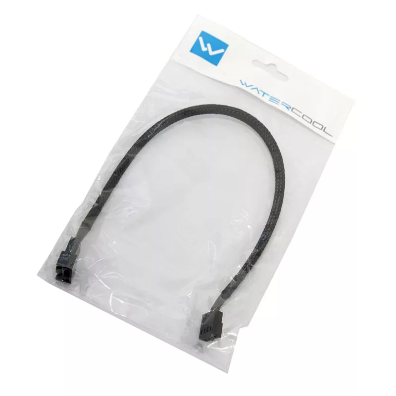 Watercool 4-Pin PWM ilginimo laidas, juodas - 30cm