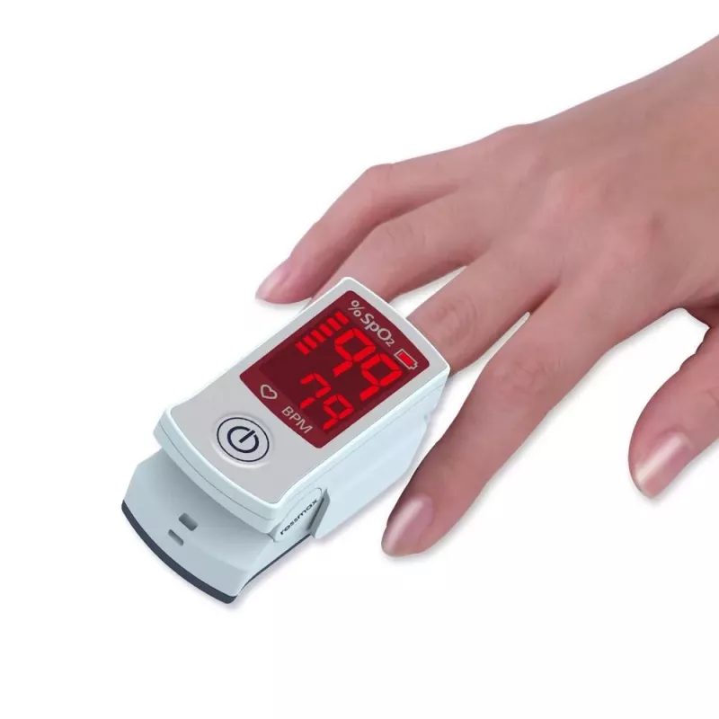ROSSMAX SB100 Fingertip Pulse Oximeter su SpO2 ir pulso dažnio matavimu, dviejų spalvų LED ekranu, 6 rodymo režimais, automatiniu išsijungimu, žemo akumuliatoriaus indikatoriumi, naudojimui namuose ir klinikose