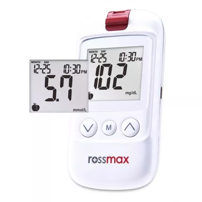 ROSSMAX HS200 BT kraujo gliukozės matuoklis su Bluetooth