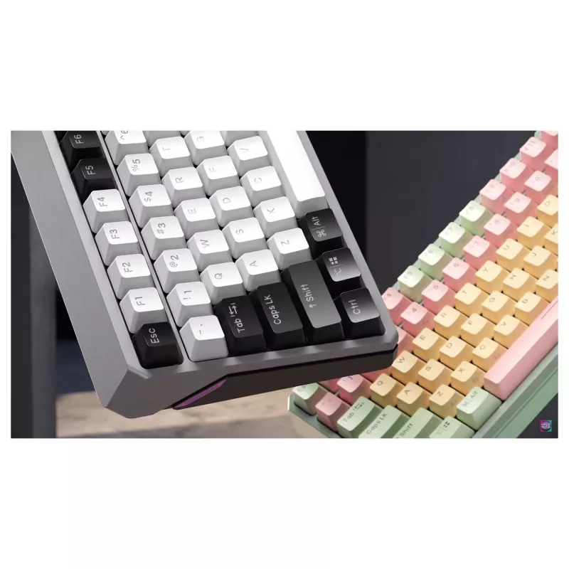 Cooler Master MK770 belaidė mechaninė klaviatūra, prancūziška QWERTY ISO (99 klavišų, Kailh Box V2 Red, RGB, tamsiai pilka)