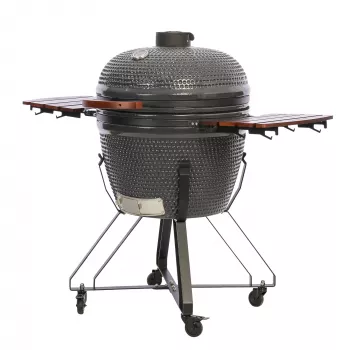 TunaBone Kamado Classic 26 Inch Grill Size XL Dark Grey