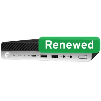 HP Renewed EliteDesk 800 G4 Mini PC Intel Core i5-8500T 8GB RAM 256GB SSD Windows 11 Pro Grade B