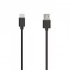 SEEK TOTI USB-A į Type-C, 1m PVC duomenų kabelis 3A, juodos spalvos