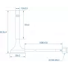 Teltonika Bluetooth Magnetic SMA Antenna 3 dBi 2,4 GHz
